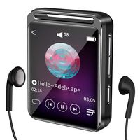 16GB MP3 Player with Bluetooth 4.1, HiFi Lossless Sound Music MP3 Player with FM Radio, Voice Recorder, E-Book, Supports up to 128GB, Earphone Included, Built-in Speaker, 1.8 inch Full Touch Screen