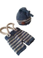 Pinbo Baby Crochet Knitted Photo Photography Prop Striped Hat Pants