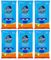 Pledge Multi Surface Everyday Wipes 25 ea (Pack of 6)