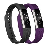 Fundro Replacement Bands Compatible with Fitbit Alta and Alta HR , Newest Sport Strap Wristband with Secure Buckle for Women Men（2- Pack)