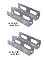 iMBAPrice (Pack of 2) 3.5" Universal Hard Drive Mounting Kit for 5.25" Drive Bay Bracket with Mounting Screws - Value Pack