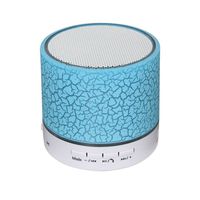 ANRANK BS63570AK Super Bass Mini Portable Bluetooth Wireless Speaker with LED and Build-in Mic Support AUX TF iPhone Samsung Smartphone PC Tablet (Blue)