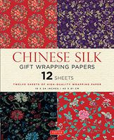 Chinese Silk Gift Wrapping Papers: 12 Sheets of 18 x 24 inch Wrapping Paper
