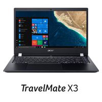 Acer TravelMate X3 TMX3410-M-866T Thin & Lightweight Military Grade Tough Laptop, 14" FHD IPS, 8th Gen Intel Core i7-8550U, 16GB DDR4, 512GB SSD, Fingerprint Reader, TPM 2.0, Windows 10 Professional