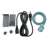 ineedITparts.com Cisco C3850-RACK-19 & RMKMNT-1RU-2KX Compatible Rack Mount Kit with DB9 to RJ45 6ft. Console Cable (AIR-CONCAB1200=) and 16AWG, 6ft. AC Power Cable (CAB-16AWG-AC)