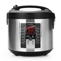 COMFEE'  Rice Cooker, Slow Cooker, Steamer, Stewpot, Sauté All in One ( 12 Digital Cooking Programs) Multi Cooker with 20 cups cooked rice (5.2Qt ) Large Capacity. 24 Hours Preset & Instant Keep Warm