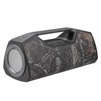Wharfedale Portable Bluetooth Speaker with 25W Stereo Sound, Rich Bass, IPX7 Waterproof, Power Bank, Multi-Function LED light, Built-in DSP, Type-C USB Charging, Speaker for Home, Outdoors -Camouflage