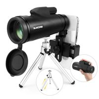 Monocular Telescope, INTSUN 12x50 High Power Monocular Telescope for Adults and Kids with Tripod and Smartphone Holder for Bird Watching Hunting Travelling Camping Wildlife Secenery