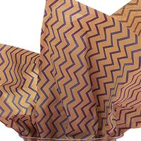 10ct Kraft Chevron Zig Zag Striped Tissue Paper for Gift Wrapping 20"x30" Sheets nfLG -1038