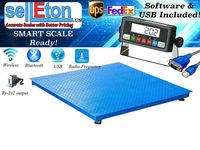 Selleton Industrial Warehouse 5000Lb/1Lb 5'X5' (60" X 60") Floor Scale/Pallet Scale