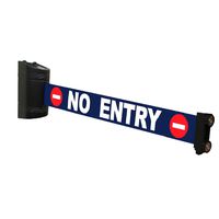 Magnetic Retractable Wall Barrier 120"L (No Entry)