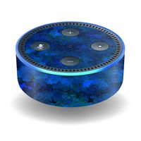 MightySkins Skin Compatible with Amazon Echo Dot (2nd Gen) - Blue Ice | Protective, Durable, and Unique Vinyl Decal wrap Cover | Easy to Apply, Remove, and Change Styles | Made in The USA