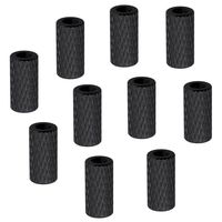 Hobbypark 10PCS Aluminum M3x10mm Standoff Spacer Female-Female Round Column RC FPV Drone DIY Parts Black
