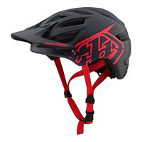 Troy Lee Designs Adult | Trail | Enduro | Half Shell A1 Drone Mountain Biking Helmet (X-Large/XX-Large, Black/Red)
