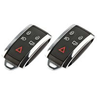 Key Fob Keyless Entry Smart Remote Shell Case & Pad fits Jaguar, Set of 2