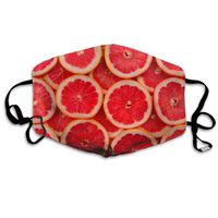 Cool Colorful Summer Grapefruit Fruit Earloop Mask Fashion New Dust Mask Youth Mouth Mask Dust Mask For Teens Washable And Reusable With Adjustable Ear Loops