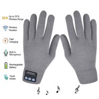 Bluetooth Gloves, Wireless Bluetooth Gloves, Winter Gloves Touch Screen with Built-in Stereo Speakers, Removable Headphones, Gifts for Thanksgiving&Christmas