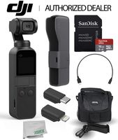DJI Osmo Pocket Handheld 3 Axis Gimbal Stabilizer with Integrated Camera Must-Have Bundle