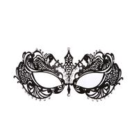 Masquerade Mask for Women Metal Mask Shiny Rhinestone Venetian Party Evening Prom Ball Mask Bar Costumes Accessory (Ana)