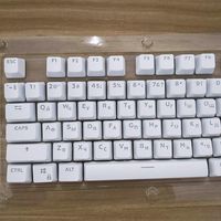Youngy 104 Keycaps Russian Translucent Backlight Keycaps for Cherry MX Keyboard Switch - White