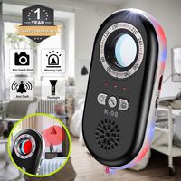 Anti Spy Detector, RF Detector & Camera Finder, Bug Detector, Upgraded RF Signal Detector, FEEKE GSM Tracking Device for Wireless Audio Bug Hidden Camera Detector (Black)