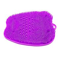 SinLoon Feet Brush Cleaner Foot Massager Foot Scrubber Shower Mat with Non-Slip Suction Cups and Soft Firm Bristles Exfoliation Improves Foot Circulation (Purple Small)