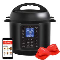 Mealthy Multipot 2.0 9-in-1 Programmable Pressure Cooker 6 Quarts with Auto-seal lid, Hands-free auto pressure release, stainless steel pot, steamer basket, Pressure cook, TRUE slow cook, sauté, rice, yogurt, steam