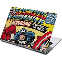 Skinit Decal Laptop Skin for Yoga 910 2-in-1 14in Touch-Screen - Officially Licensed Marvel/Disney Marvel Comics Captain America Design