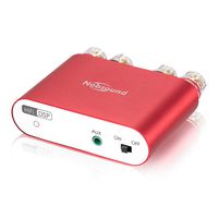Nobsound NS-10G PRO 100W Bluetooth 5.0 Power Amplifier 2.0 Channel Stereo Audio Amp Wireless Receiver Hi-Fi DSP Home Speaker (Red)