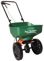 Scotts Turf Builder EdgeGuard Mini Broadcast Spreader - Spreads Grass Seed, Fertilizer and Ice Melt - Holds up to 5,000 sq. ft. of Scotts Grass Seed or Fertilizer Products