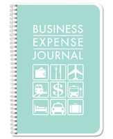BookFactory Business Expense Journal/Expense Ledger Book/LogBook 110 Pages 6" x 9" Wire-O (BUS-110-69CW(BusinessExpense)-BX)