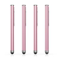 MoKo Stylus Pen(4PCS), Universal Capacitive Touch Screen Rubber Tip Digital Pen Compatible with iPad, iPhone, Samsung, Kindle, All Capacitive Touch Screen Devices Smartphones & Tablets - Rose Gold