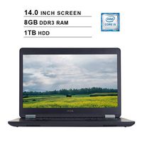 2020 Premium Dell Latitude E5470 Ultrabook 14 Inch Business Laptop (Intel Dual Core i5-6300U up to 3.2GHz, 8GB DDR3 RAM, 1TB SSD, Intel HD 520, WiFi, Bluetooth, HDMI, Windows 10 Pro) (Renewed)