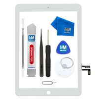 MMOBIEL Digitizer Compatible with iPad 5 2017 (White) 9.7 Inch Touchscreen Display Glass Assembly Incl. Tool kit