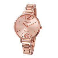 Willsa Fashion Women Crystal Stainless Steel Analog Quartz Wrist Watch (Rose Gold)