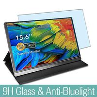 Synvy Anti Blue Light Tempered Glass Screen Protector for Lepow 15.6" Display Monitor Visible Area 9H Protective Screen Film Protectors