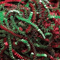 Aviditi CPB10CC Crinkle Cut Paper, 10 lbs per Case, Christmas Blend