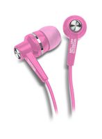 Klip Xtreme KoolBuds Stereo Earphones- in-Ear with High Fidelity Sound and 15mm Speaker Drivers for Crisp Clear Sound- 3.5mm Connector- Pink Color