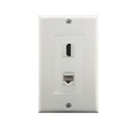 Yomyrayhu HDMI and Cat6 Ethernet RJ45 Wall Plate for HDTV