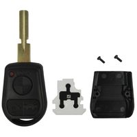 qualitykeylessplus Replacement Remote Head Key 3 Button Case and Pad for BMW FCC ID LX8FZU