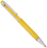 Reiko Reiko Stylus Pen with Ballpoint Style Pen, Crystal and Clip Design for Universal Touchscreen Electronic Device Yellow - Styli - Retail Packaging - Yellow