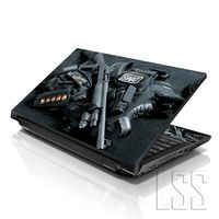 LSS Laptop 17-17.3" Skin with Colorful Swat Weapons Pattern for HP Dell Lenovo Apple Asus Acer Compaq - Fits 16.5" 17" 17.3" 18.4" 19" (2 Wrist Pads Free)