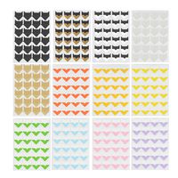 Photo Corner Self Adhesive, obmwang 576 Pieces 24 Sheets Photo Mounting Corners Stickers for DIY Album Scrapbook and Personal Journal, 12 Colors