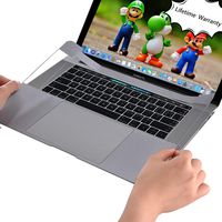 ChasBete Palm Rest Cover Sticker Skin for MacBook Pro Touch Bar 15 Inch Color Gray Body Protective Film (A1707/A1990)