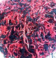 12oz RED & Black Blend Gift Basket Shred Crinkle Paper Filler Bedding