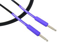 Conquest Sound SWW 1P 1-Feet Hi-Definition Instrument/Guitar Cable and Switchcraft Plugs with Purple Heat Shrink