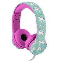 Snug Play+ Kids Headphones Volume Limiting and Audio Sharing Port (Unicorn)