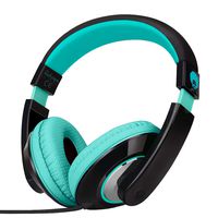 RockPapa Comfort+ Adjustable Over Ear Headphones Earphones with Microphone in-line Volume for Adults Kids Childs Teens, Smartphones Laptops DVD MP3/4 Surface iPhone iPod iPad MacBook Black Teal