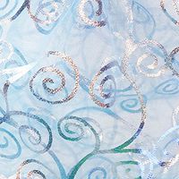 Luxury Soft Shredded Organza, High Quality Favor Boxes and Baskets Filler, Alternative Way for Crinkle Paper (Powder Blue)