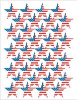 Teacher Created Resources Large Flag Stars Stickers (Foil), Multi Color (4210)